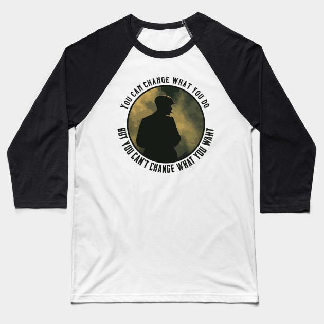 Tommy Shelby peaky blinders Baseball T-Shirt by HurdyGurdy